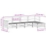 Gartensofa-Set 5-teilig aus massivem weißem Kiefernholz von vidaXL, Gartensets - Ref: Foro24-3250829, Preis: 370,91 €, Rabatt: %