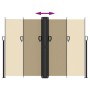 Beige einziehbare Seitenmarkise 180x1000 cm von vidaXL, Sonnenschirme - Ref: Foro24-4004750, Preis: 168,71 €, Rabatt: %