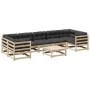 8-piece garden sofa set with solid pine wood cushions by vidaXL, Garden sets - Ref: Foro24-3299335, Price: 721,99 €, Discount: %