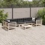 8-piece garden sofa set with solid pine wood cushions by vidaXL, Garden sets - Ref: Foro24-3299335, Price: 721,99 €, Discount: %