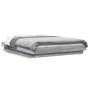 Estructura cama con luces LED madera gris Sonoma 120x200 cm de vidaXL, Camas y somieres - Ref: Foro24-3281110, Precio: 174,57...