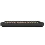 Bed frame with LED lights black engineered wood 120x200cm by vidaXL, Beds and slatted bases - Ref: Foro24-3281106, Price: 220...