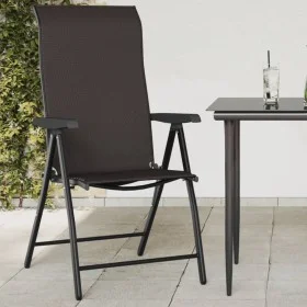 Folding garden chairs 4 pcs black coffee synthetic rattan by vidaXL, Garden chairs - Ref: Foro24-3270609, Price: 253,45 €, Di...