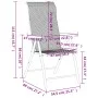 Klappbare Gartenstühle, 4 Stück, schwarzer Kaffee, synthetisches Rattan von vidaXL, Gartenstühle - Ref: Foro24-3270609, Preis...