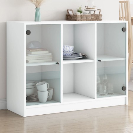 Weißes Sideboard aus Holzwerkstoff, 101,5 x 37 x 75,5 cm von vidaXL, Sideboards - Ref: Foro24-3295871, Preis: 101,07 €, Rabat...