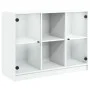 White engineered wood sideboard 101.5x37x75.5 cm by vidaXL, Sideboards - Ref: Foro24-3295871, Price: 99,87 €, Discount: %