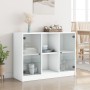 Weißes Sideboard aus Holzwerkstoff, 101,5 x 37 x 75,5 cm von vidaXL, Sideboards - Ref: Foro24-3295871, Preis: 101,07 €, Rabat...