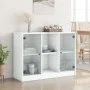 White engineered wood sideboard 101.5x37x75.5 cm by vidaXL, Sideboards - Ref: Foro24-3295871, Price: 99,87 €, Discount: %