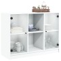 Aparador de madera de ingeniería blanco 101,5x37x75,5 cm de vidaXL, Aparadores - Ref: Foro24-3295871, Precio: 101,07 €, Descu...