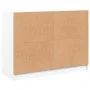 White engineered wood sideboard 101.5x37x75.5 cm by vidaXL, Sideboards - Ref: Foro24-3295871, Price: 99,87 €, Discount: %