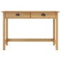 Hill console table with 2 pine wood drawers 110x45x74 cm by vidaXL, Side tables - Ref: Foro24-288991, Price: 102,58 €, Discou...