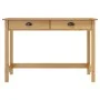 Hill console table with 2 pine wood drawers 110x45x74 cm by vidaXL, Side tables - Ref: Foro24-288991, Price: 88,89 €, Discoun...