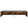 Estructura cama madera ingeniería metal roble ahumado 90x200 cm de vidaXL, Camas y somieres - Ref: Foro24-845243, Precio: 90,...