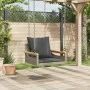 Swing bench with gray synthetic rattan cushions 63x62x40 cm by vidaXL, garden benches - Ref: Foro24-368165, Price: 87,25 €, D...