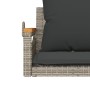 Schaukelbank mit grauen synthetischen Rattankissen 63x62x40 cm von vidaXL, Gartenbänke - Ref: Foro24-368165, Preis: 81,83 €, ...