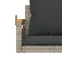 Swing bench with gray synthetic rattan cushions 63x62x40 cm by vidaXL, garden benches - Ref: Foro24-368165, Price: 87,25 €, D...