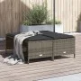 Garden stools with cushions 4 pcs gray synthetic rattan by vidaXL, Outdoor ottomans - Ref: Foro24-368364, Price: 124,88 €, Di...