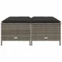 Garden stools with cushions 4 pcs gray synthetic rattan by vidaXL, Outdoor ottomans - Ref: Foro24-368364, Price: 124,88 €, Di...