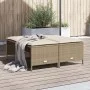 Garden stools with cushions 4 pcs beige synthetic rattan by vidaXL, Outdoor ottomans - Ref: Foro24-368366, Price: 125,03 €, D...