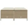Garden stools with cushions 4 pcs beige synthetic rattan by vidaXL, Outdoor ottomans - Ref: Foro24-368366, Price: 125,03 €, D...