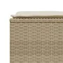 Garden stools with cushions 4 pcs beige synthetic rattan by vidaXL, Outdoor ottomans - Ref: Foro24-368366, Price: 125,03 €, D...