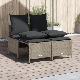4-piece garden sofa set and gray synthetic rattan cushions by vidaXL, Garden sets - Ref: Foro24-368385, Price: 180,63 €, Disc...