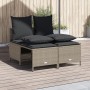 4-piece garden sofa set and gray synthetic rattan cushions by vidaXL, Garden sets - Ref: Foro24-368385, Price: 183,63 €, Disc...
