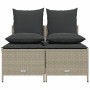 4-piece garden sofa set and gray synthetic rattan cushions by vidaXL, Garden sets - Ref: Foro24-368385, Price: 183,63 €, Disc...