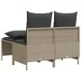 4-teilige Gartensofagarnitur und graue synthetische Rattankissen von vidaXL, Gartensets - Ref: Foro24-368385, Preis: 180,63 €...