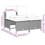 4-piece garden sofa set and gray synthetic rattan cushions by vidaXL, Garden sets - Ref: Foro24-368385, Price: 183,63 €, Disc...