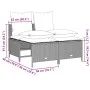 Set de sofás de jardín 4 pzas y cojines ratán sintético gris de vidaXL, Conjuntos de jardín - Ref: Foro24-368385, Precio: 180...