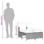 4-teilige Gartensofagarnitur und graue synthetische Rattankissen von vidaXL, Gartensets - Ref: Foro24-368385, Preis: 180,63 €...