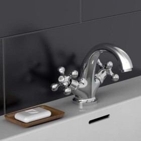 SCHÜTTE ELK chrome 2-handle basin mixer tap by SCHÜTTE, Faucets - Ref: Foro24-429362, Price: 90,18 €, Discount: %