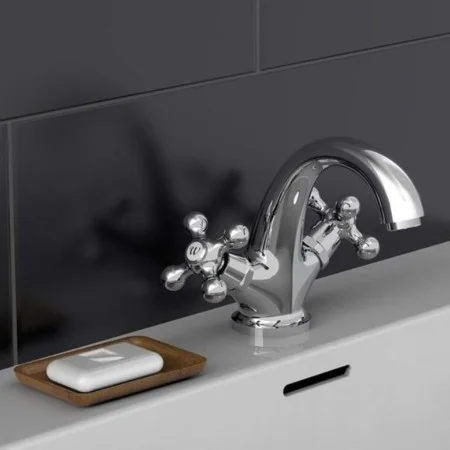 SCHÜTTE ELK chrome 2-handle basin mixer tap by SCHÜTTE, Faucets - Ref: Foro24-429362, Price: 90,18 €, Discount: %