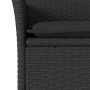 Set comedor jardín 9 pzas cojines ratán sintético vidrio negro by vidaXL, Garden sets - Ref: Foro24-3278548, Price: 638,15 €,...