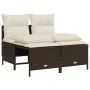 Set de sofás de jardín 4 pzas y cojines ratán sintético marrón by vidaXL, Garden sets - Ref: Foro24-368372, Price: 171,60 €, ...