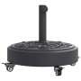 Base sombrilla redonda ruedas para mástiles Ø38 / 48 mm 27 kg by vidaXL, Umbrella bases - Ref: Foro24-4007973, Price: 65,32 €...