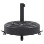 Base sombrilla redonda ruedas para mástiles Ø38 / 48 mm 27 kg by vidaXL, Umbrella bases - Ref: Foro24-4007973, Price: 65,32 €...
