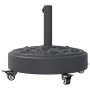 Base sombrilla redonda ruedas para mástiles Ø38 / 48 mm 27 kg by vidaXL, Umbrella bases - Ref: Foro24-4007973, Price: 65,32 €...