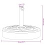 Base de sombrilla semicircular para palos de Ø38/ 48 mm 25 kg by vidaXL, Umbrella bases - Ref: Foro24-4007978, Price: 54,09 €...