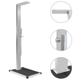 Garden shower with WPC stainless steel tray by vidaXL, Pool and spa accessories - Ref: Foro24-3051290, Price: 269,55 €, Disco...