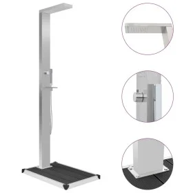 Garden shower with WPC stainless steel tray by vidaXL, Pool and spa accessories - Ref: Foro24-3051290, Price: 253,88 €, Disco...