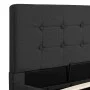 Hydraulisches Canape-Bett mit Stauraum aus dunkelgrauem Stoff, 90 x 200 cm von vidaXL, Betten und Lattenroste - Ref: Foro24-2...