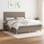 Boxspringbett mit taupegrauer Stoffmatratze 160x200 cm von vidaXL, Betten und Lattenroste - Ref: Foro24-3142269, Preis: 591,5...