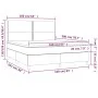 Box spring bed with taupe gray fabric mattress 160x200 cm by vidaXL, Beds and slatted bases - Ref: Foro24-3142269, Price: 577...