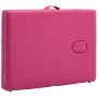 Klappbare Massageliege 2 Zonen rosa Holz von vidaXL, Massageliegen - Ref: Foro24-110185, Preis: 153,44 €, Rabatt: %