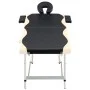 Folding massage table 2 zones black and beige aluminum by vidaXL, massage tables - Ref: Foro24-110229, Price: 146,80 €, Disco...