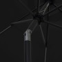 Sombrilla con luces LED y palo de aluminio negro 300 cm de vidaXL, Sombrillas - Ref: Foro24-47366, Precio: 125,33 €, Descuent...