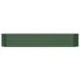 Green powder coated steel flower bed planter 224x40x36 cm by vidaXL, Pots and planters - Ref: Foro24-318873, Price: 57,85 €, ...