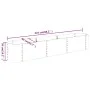 Green powder coated steel flower bed planter 224x40x36 cm by vidaXL, Pots and planters - Ref: Foro24-318873, Price: 57,85 €, ...